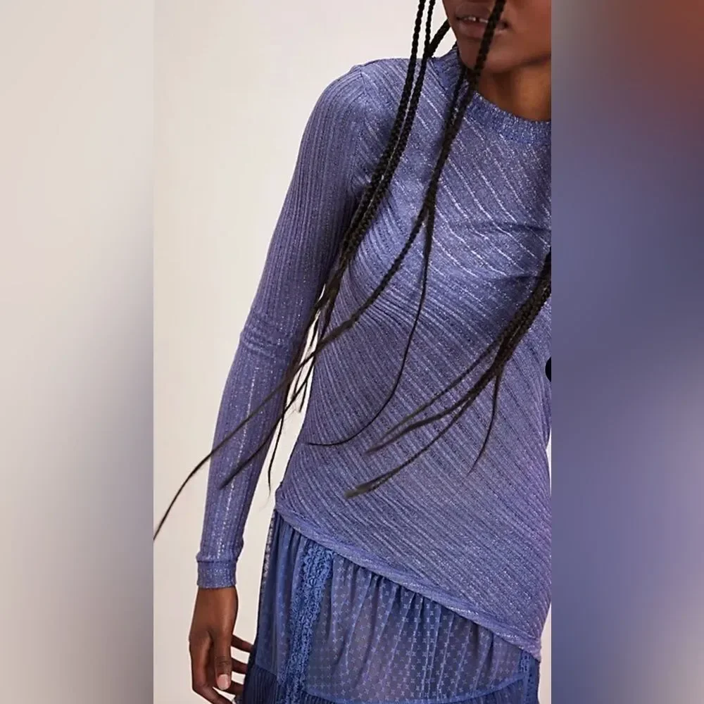 FREE PEOPLE Intimately Sz XS Another Round Long Sleeve Top